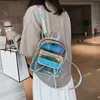 Styl plecakowy PVC przezroczysty plecak damski ita torba harajuku szkolna torba młodzieżowa dziewczyna plecak kawaii holograficzne plecak plecaksylishdesignerbags