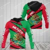 Erkek Hoodies 2023 Özel Adı Meksika bayrağı 3D Baskılı Hooded Sweatshirt Zip Erkek ve Kadınlar Günlük Sokak Elbise Tarzı