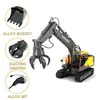 Electric RC Car E568 2 4G 3in1 Alloy RC Excavator 1 16 17ch Big Trucks Simulation Remote Control 3 Type Engineer Vehicle Toys 230731