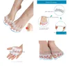 Pièces de chaussures Accessoires Nouvel outil de soin des pieds Sholl Hallux Valgus Correction du séparateur d'orteils du pouce Bursite Pédicure Série Sile au hasard