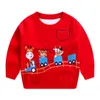 Vest 2022 Herfst Jongens Gebreide Trui Baby Jongens Cartoon Beer Trui Uitloper Kinderkleding Kinderen Meisjes Truien Sweatshirt J230801