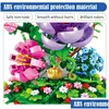 Blocks City Mini Immortal Flower Ornament Model Building Friends Rose Decorazione domestica Fai da te Mattoni Giocattoli per ragazze Regalo per bambini Aa220303 Dhxnx