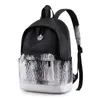 Schultaschen, Schwarz, Weiß, Unisex, lässiger Tagesrucksack, leichte Damen-Rucksack, Designer-Schultaschen für Teenager, Mädchen, Jungen, College, 230801