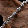 Catene Trendy Male S925 Sterling Silver Punk Skull Chockers Collana a catena per uomo Hip Hop Party Vintage Accessori per gioielli gotici