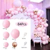 Partydekoration Luftballons Bogen Set Rosa und Roségold Ballongirlande Hochzeit Baby Taufe Dusche Erwachsener Kindergeburtstag