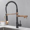 Rubinetti da cucina Rubinetti rimovibili Spazzola Rubinetto in ottone Idrante per acqua Robinet per accessori Estraibile Beccuccio freddo