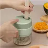 Baking Pastry Tools 1Pcs Electric Garlic Chopper Mini Food For Baby Blender Cordless Masher Portable Press Y3A3 Drop Delivery Home Dh7Tc