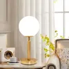 Table Lamps Modern LED Glass Lamp For Nordic Bedroom Bedside Study Restaurant Desk Lights Simple Home Decor Lustre Minimalist Fixtures