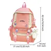 School Bags Fashion Sets Children's School Backpack Cute Women's Bagpack Bookbag Laptop Bag for Teens Girls Students Bag Rucksack 4pcs 230801