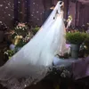 Veli da sposa Splendido 2023 4M Bianco/Avorio Bella Cattedrale Lunghezza Bordo in pizzo Velo da sposa con pettine Accessori