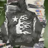 Mens Hoodies Sweatshirts Hellstar High Street Vintage Letter Print Hoodie Fashion Sports and Womens 230731