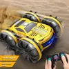 Electric RC Car 4WD Pilot Control 2 4 GHz Waterproof Radio Sunt 2in1 All Terrain Beach Pływa basen zabawka 230801