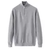 2024 Hot Sale Classic Brand Mens Sweaters Winter Long Sleeve Zipper Cotton Sweater Pullover