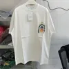 Мужские футболки 2023 Лето Casablanca Tshirts Высококачественные буквы с коротки