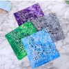 55*55CM Paisley Bandana Tie Dye Magic Hiphop Head Wrap Polsband Hoofdband Double Side Print Multifunctionele Hoofddoek zijde C265