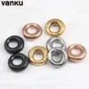 Navel Bell Button Rings Vanku 316L Stainless Steel Punk Round Magnetic Ear Weights Expander Stretcher Plugs Tunnels Gauge Earring Body Piercing Jewelry 230731