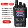 Walkie talkie ruyage Uv9d GPS 6 zespołów amatorska szynka dwukierunkowa Radio 256ch Air Band Vox DTMF SOS LCD Skaner Kolor Aviation 230731