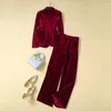 Men's Suits High Street Women's Velvet Suit Prom Dress Custom Luxurious 2-Piece Coat Trousers Party Short Sets Womens Clothing Formal Set