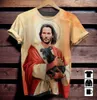 Herren T-Shirts Sommer Schauspieler Keanu Reeves 3D-Druck Kreative Niedliche Tierwelpe Katze Kurzarm Street Trend Casual Lose T-shirt 230731