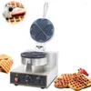 Brödtillverkare kommersiella elektriska våffla Maker Baker Heart Shape Waffel Machine Love Baking Iron Snack Equipment