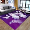 Carpets 3D Printing Butterfly Carpets for Children Playground Area Rugs for Child Room Play Tent Floor Mats Kids Bedroom Flannel Rugs R230731