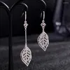 Серьги с серьгами huami asymmetry long leaf Подвеска подвесная подвесная подвеска