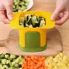 2In1 Tritatutto per verdure multifunzionale Patate fritte Taglierina a pressione manuale Cipolla Dicer Cetriolo Affettatrice di carote Utensili da cucina