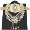 Other Fashion Accessories Neovisson High-Fashion Morocco Bride Wedding Jewelry Tassels Necklace Belt Set Women Caftan Ladies Favorite Gift 230731