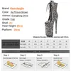 Boot Ankle Strip Pole Dance Sexy Party Knight High Heels Stripper Platform Autumn Shoes 26cm Leopard Print Lace up 230731