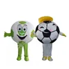 Professionele voetbal mascotte kostuum stripfiguur outfit pak Halloween Party Outdoor carnaval Festival fancy dress voor mannen vrouwen