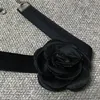 Choker Soft Black Flower Tie Cravat Necklace Bohemian spets krage bröllop smycken gåva för kvinnor tonåringar t8de