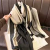 Scarves 2023 luxury head scarf for women designer brand Women's Scarf Long Shawls Winter Neck Scarves Women's Hijab Luxury New Y23