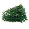 装飾的な花25x25cm人工植物の壁シミュレーション葉のヘッジ偽のグリーングラスマットカーペットdiyマイクロランドスケープホームフロアフェンス