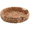 Conjuntos de louça Mesa de centro Decoração de frutas Bandeja de armazenamento para lanches Cesta de exibição Suporte natural Artesanato de jacinto de água Artesanato de xícara de chá