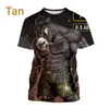 Men's T Shirts Fashion Short Sleeve Harajuku Style Brazilian Jiu-jitsu Tough Guy Animal T-shirt Enthusiast Streetwear Top