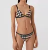 Kvinnors badkläder designer sexig baddräkt solid bikini set textil låg midja baddräkter strand slitage f brev simning för kvinnor hj