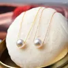 Подвесные ожерелья Юн Руо прибытие розового золота цвет шикарно элегантное жемчужное ожерелье Женщина мода титановые стальные украшения никогда не исчезают продавать