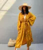 Kadın Mayo 2023 Tek Parça Kimono Elbise Bikinis Örtüsleri Kendini Kuşaklı Kadın Yaz Giyim Plajı Kadınlar İçin Kıyafetler Giyin