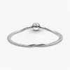 Braccialetti con ciondoli High Polish 100% 925 Sterling Sier Moments Mti Bracciale con catena a serpente Fit autentico ciondola europeo per le donne Fashion Dhzpd