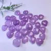 Charms 10 pçs Natural Mini Kunzita Coração Cristal de Quartzo Cura Spodumene Presente Feminino Pedra Preciosa Joias Pingente 11-14mm