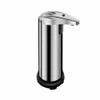 Dispensador de sabonete sem toque com sensor automático de viva-voz inoxidável 250 ml cozinha banheiro