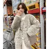 Pelliccia da donna Donna Cappotti di lana di agnello Giacca invernale calda in finta Sciolto ispessito Stile coreano Chic Abiti eleganti Top in peluche Streetwear