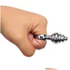 Andere Gezondheid Schoonheid Items 3 Stuks Set Mini Metalen Anale Pluggen Met Vinger Ring Anus Expander Speelgoed Voor Beginners Vaginale Butt Plug Prosta Dh4Xy