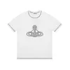 Duyou Men's Spray Orb T-shirt Vivienne West Wood T-shirt Brand Clothing Men Kvinnor Summer T-shirt med bokstäver Cotton Jersey High Quality Tops 78182