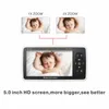Other 5inch Wireless Long Distance Intercom Temperature Display Baby Monitor Night Vision Home Security CCTV Camera BabySitter x0731