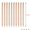 Cuticle Pushers Factory 100Pcs Orange Wood Nail Sticks Double Sided Mti Functional Pusher Manicure Pedicure Tools Mini Skater4608240 Dhl1J