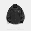 Men's Jackets 2023 Autumn Denim Jacket Gothic Streetwear Coat American Hip Hop Outwear Long Sleeve Oversized Male Clothing