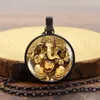 Hänge halsband klassiska hinduiska religiösa tid ädelsten halsband elefant huvud gud ganesha amulet charm lyckliga lyckosamma smycken gåvor
