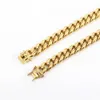 Strands Strings 316L Stainless Steel Gold Necklace Chains High Quality Color Plating Curb Cuban Chain Accesories For Men Women Jewelry Gift 230731