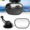 Car Mirrors Universal Car Rear Seat View Mirror Baby Child Safety With Sucker Interior baby Safety Mirror Adjustable Suction Cup Wide Long x0801